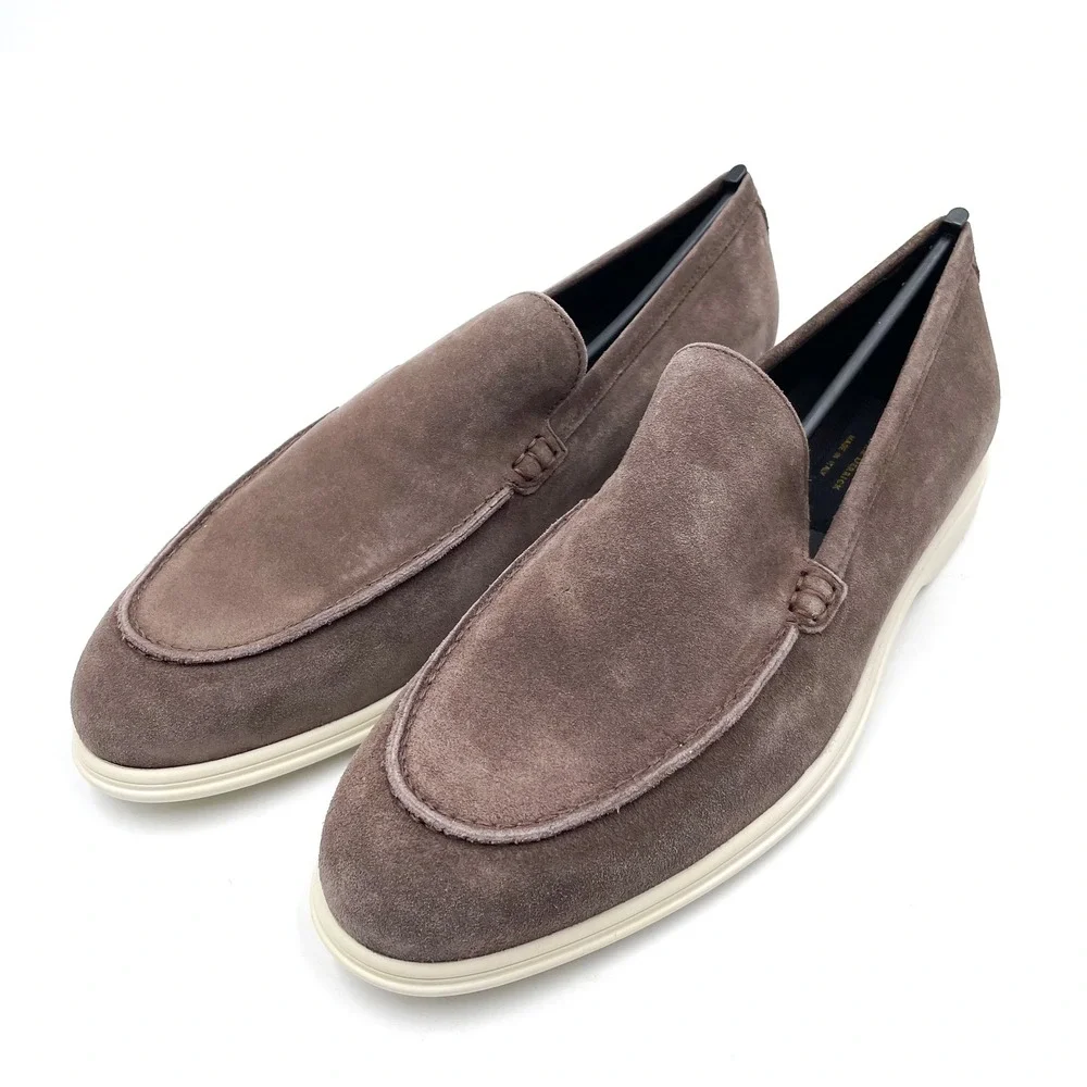 To Boot New York Cassidy Suede Leather Loafers Taupe Grey Slip On‎ Men's Sz 9.5